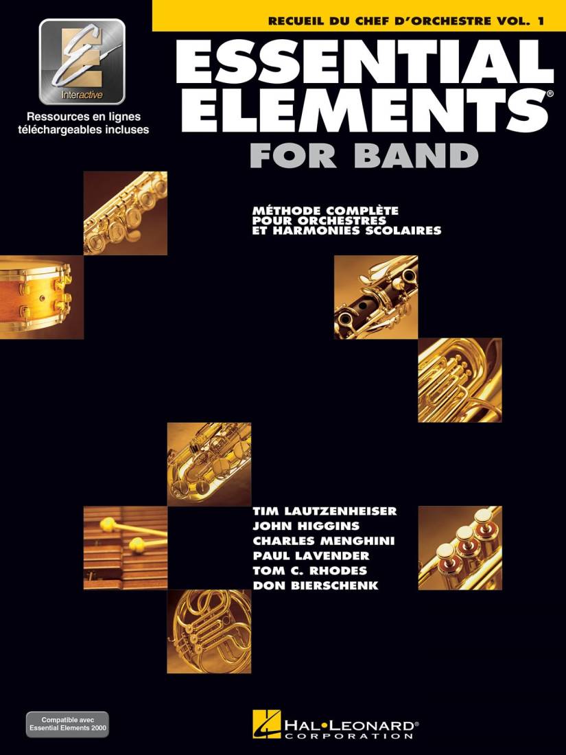 Essential Elements for Band Vol. 1 (French Edition) - Recueil du Chef D\'Orchestre - Book/Media Online (EEi)