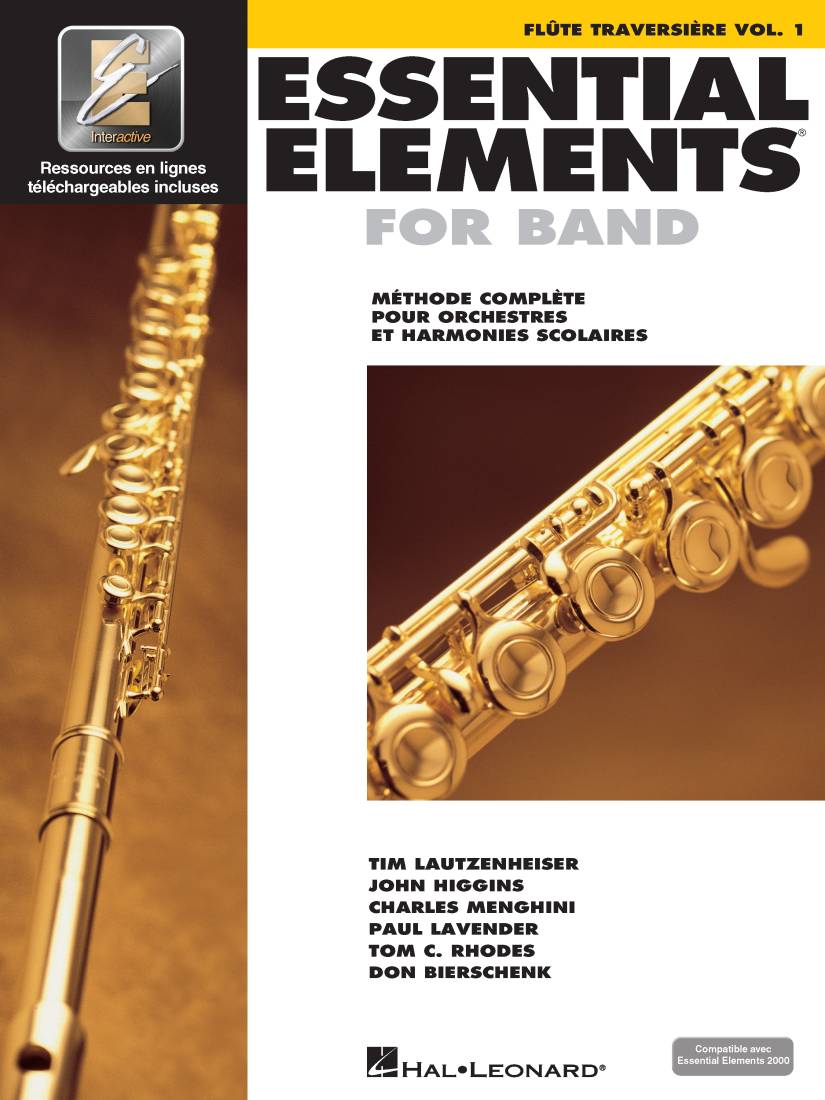Essential Elements for Band Vol. 1 (French Edition) - Flute Traversiere - Book/Media Online (EEi)