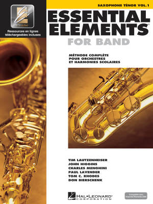 Essential Elements for Band Vol. 1 (French Edition) - Saxophone Tenor - Book/Media Online (EEi)