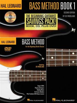 Hal Leonard Bass Method Beginner\'s Pack - Friedland - Bass Guitar - Book/CD/DVD