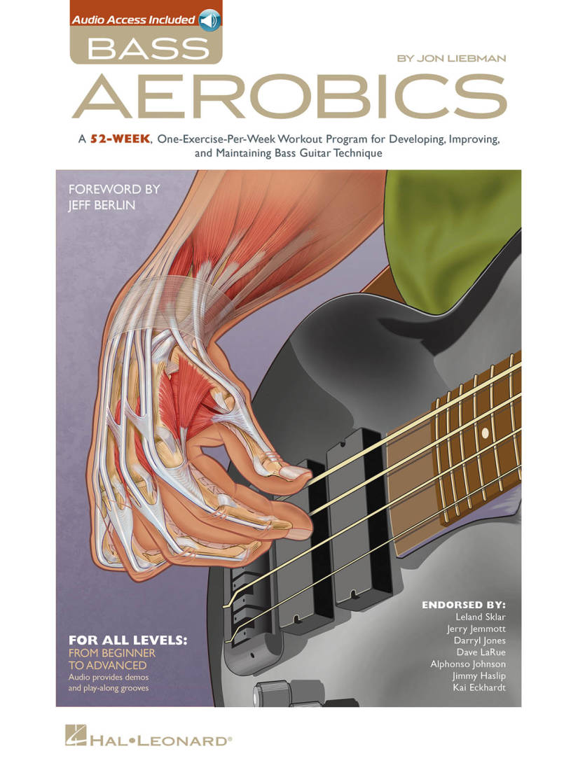 Bass Aerobics - Liebman - Bass Guitar TAB - Book/Audio Online