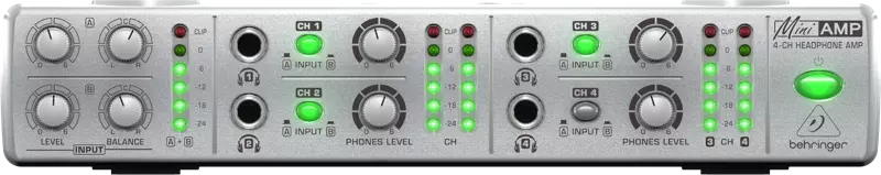 Ultra Compact 4-Channel Stereo Headphone Amplifier