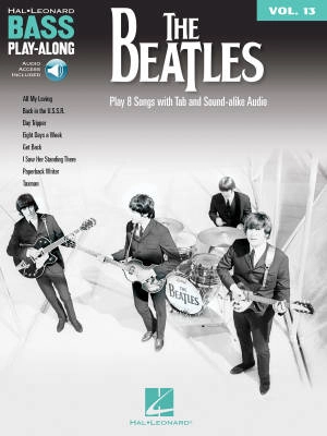 Hal Leonard - The Beatles: Bass Play-Along Volume 13 - Bass Guitar TAB - Book/Audio Online