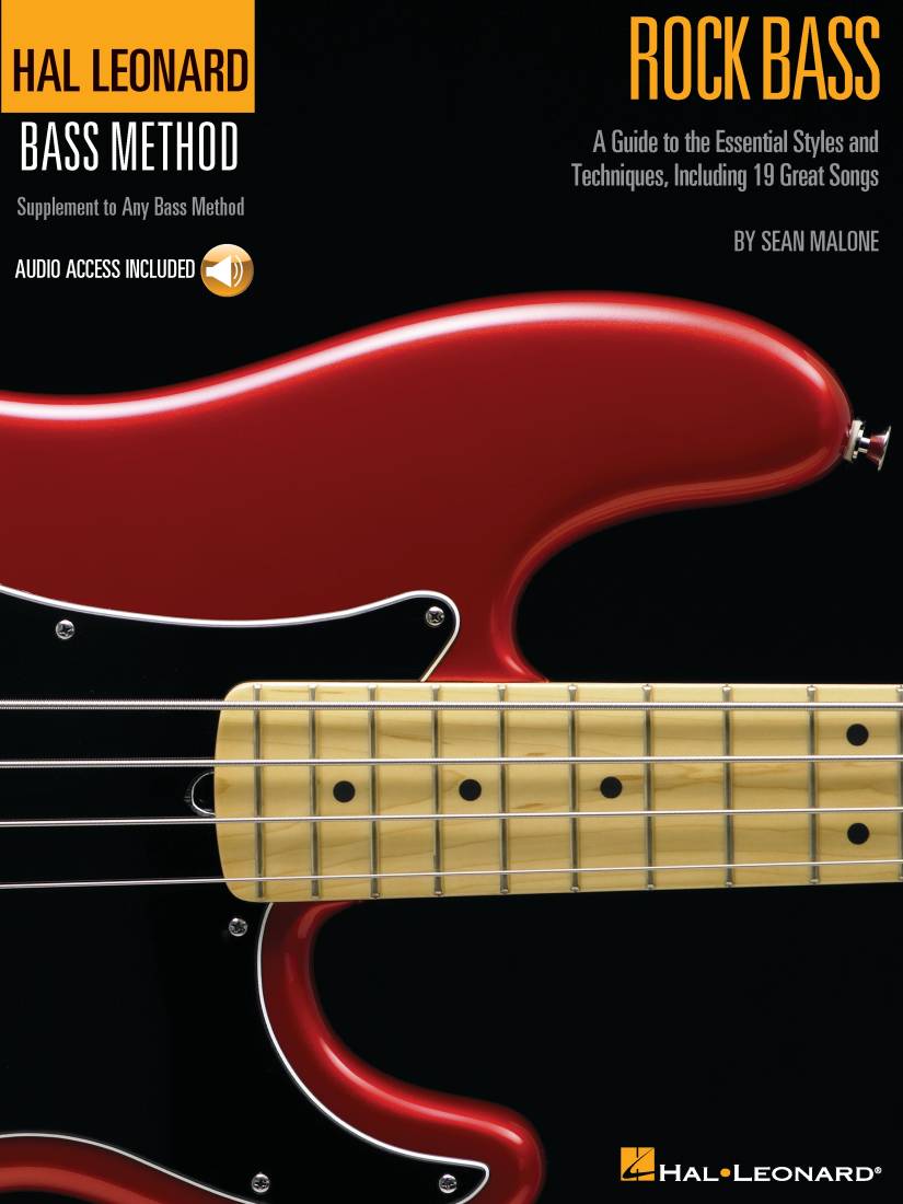 Rock Bass: Hal Leonard Bass Method Stylistic Supplement - Malone - Bass Guitar - Book/Audio Online