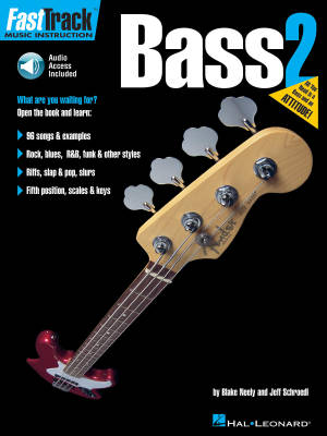 Hal Leonard - FastTrack Bass Method, Book 2 - Neely/Schroedl - Bass Guitar TAB - Book/Audio Online
