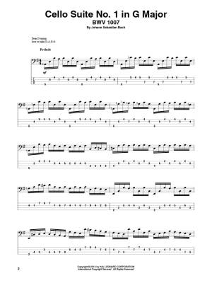 Bach Cello Suites for Electric Bass - Bach - Bass Guitar TAB - Book
