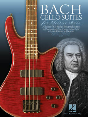 Bach Cello Suites for Electric Bass - Bach - Bass Guitar TAB - Book