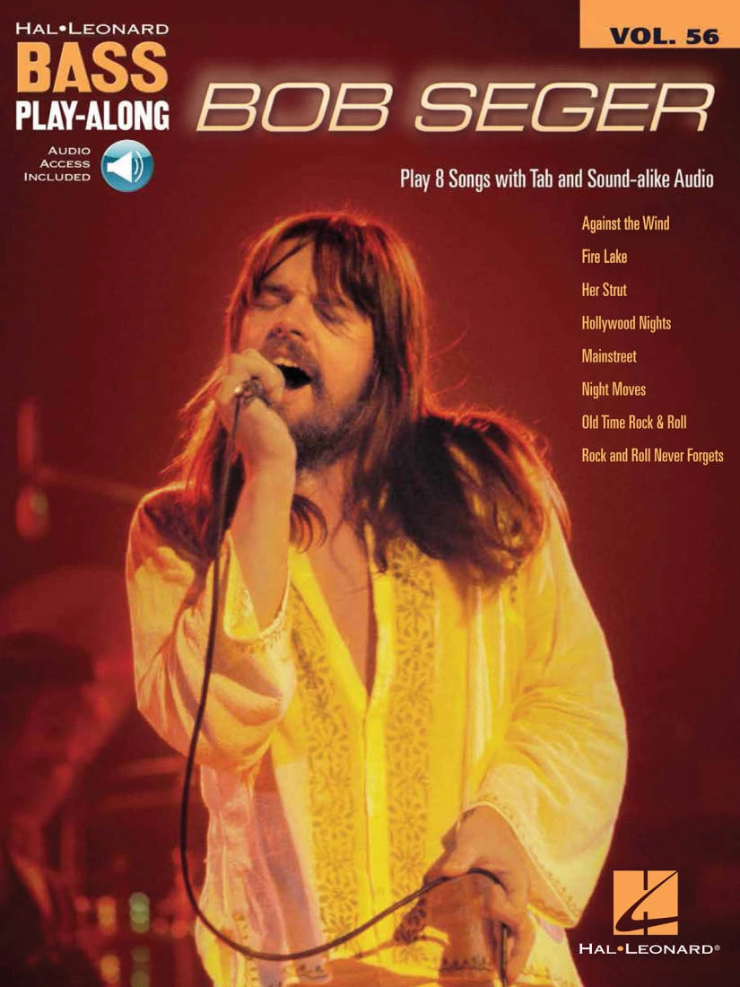 Bob Seger: Bass Play-Along Volume 56 - Bass Guitar TAB - Book/Audio Online