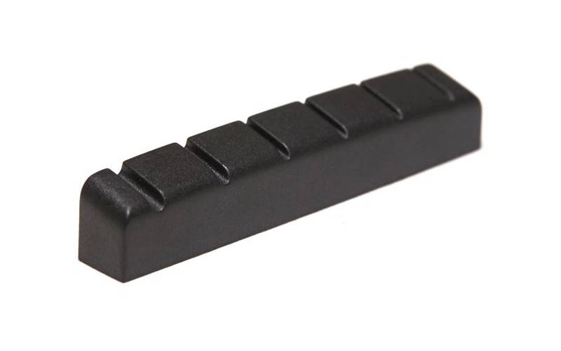 Black Tusq XL 42 x 6mm Slotted Nut - Left-Hand