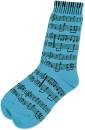 AIM Gifts - Blue Sheet Music Socks - Ladies
