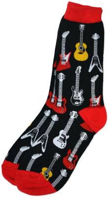 Metallic Guitar Socks - Ladies