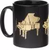 AIM Gifts - Grand Piano Coffee Mug Black\/Gold