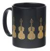 AIM Gifts - Violin Coffee Mug Black/Gold