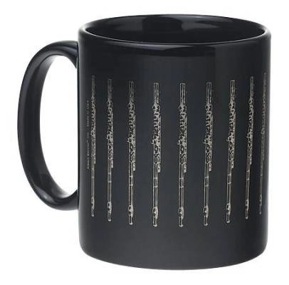 AIM Gifts - Flute Coffee Mug Black/Silver