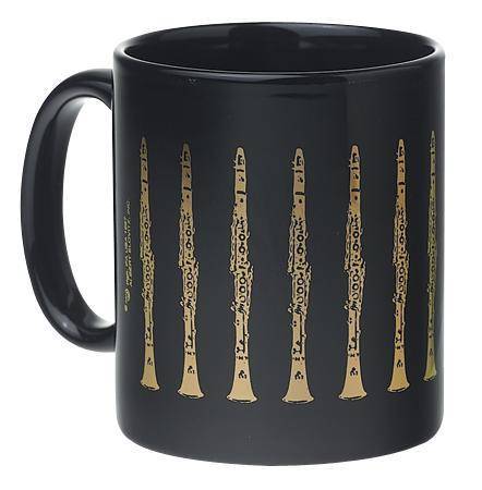 Clarinet Coffee Mug Black/Gold