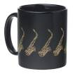 AIM Gifts - Saxophone Coffee Mug Black/Gold