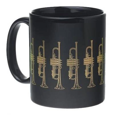 AIM Gifts - Trumpet Coffee Mug Black/Gold