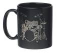 AIM Gifts - 5 Piece Drumset Coffee Mug Black/Gold