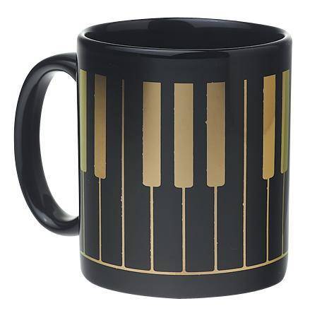 Keyboard Coffee Mug Black/Gold