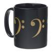 AIM Gifts - Bass Clef Coffee Mug Black/Gold