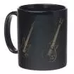 AIM Gifts - Guitar Coffee Mug Black\/Gold