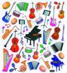 AIM Gifts - Musical Instrument Sticker Sheet