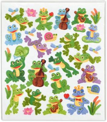 AIM Gifts - Musical Frogs/Snails Sticker Sheet