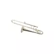 AIM Gifts - Mini Trombone Ornament Silver 4.25