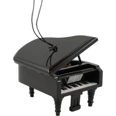Mini Grand Piano Ornament Black 3.5\'\'