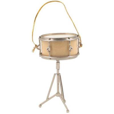 Mini Snare Drum Ornament Gold