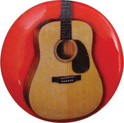 Acoustic Guitar Button - 1.25\'\'