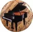 AIM Gifts - Grand Piano w\/Sheet Music Button - 1.25