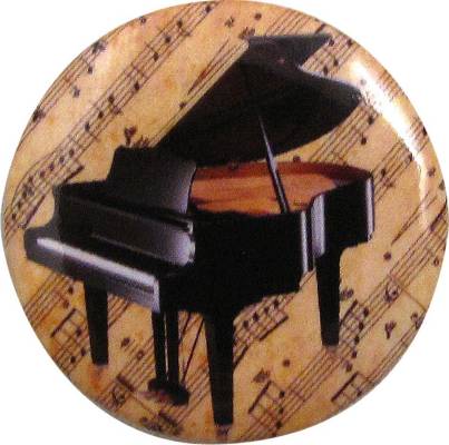 Grand Piano w/Sheet Music Button - 1.25\'\'