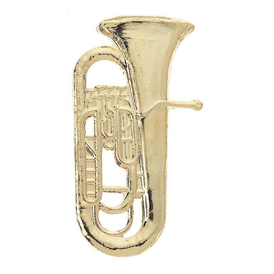 Euphonium Lapel Pin Gold Plated Cloisonne