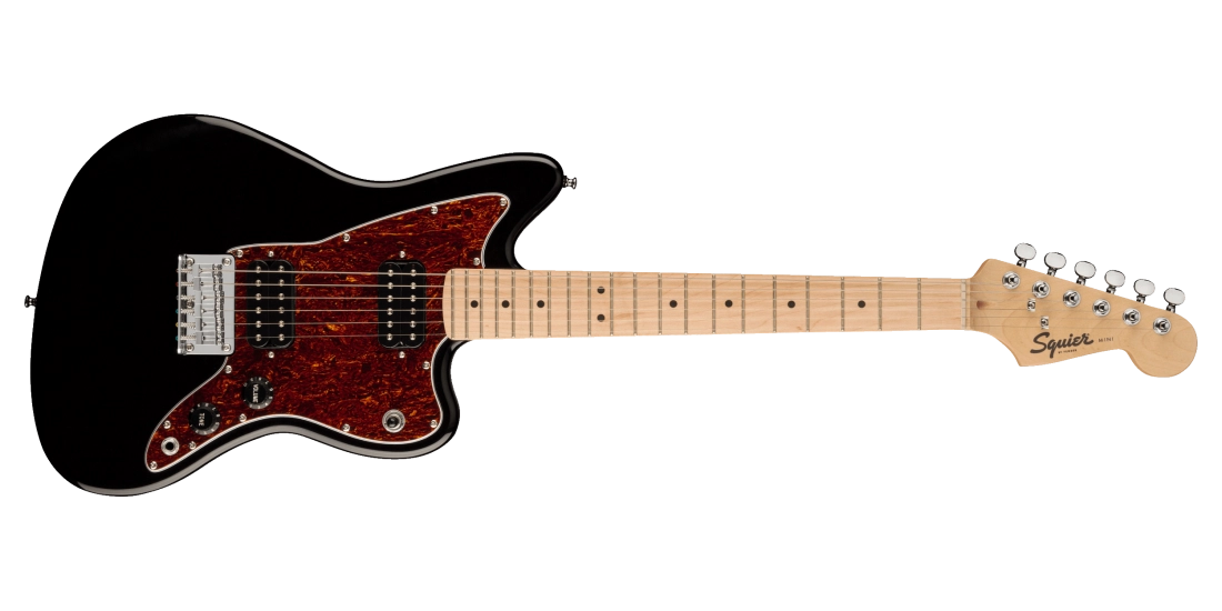 FSR Mini Jazzmaster HH, Maple Fingerboard - Limited Edition Black