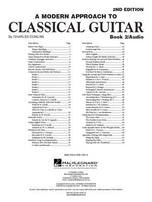 A Modern Approach to Classical Guitar (2nd Edition), Book 2 - Duncan - Classical Guitar - Book/Audio Online