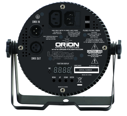 ORCAN3 RBGWA+UV Flat LED Par Can