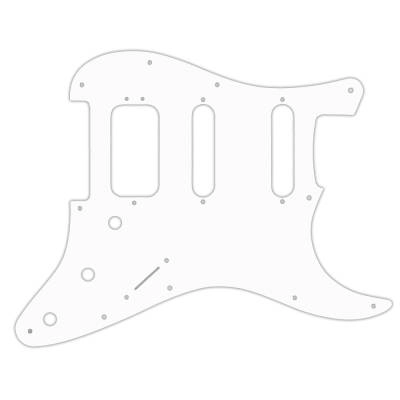 WD Music - Pickguard for 2019 Fender American Ultra Stratocaster HSS - White/Black/White