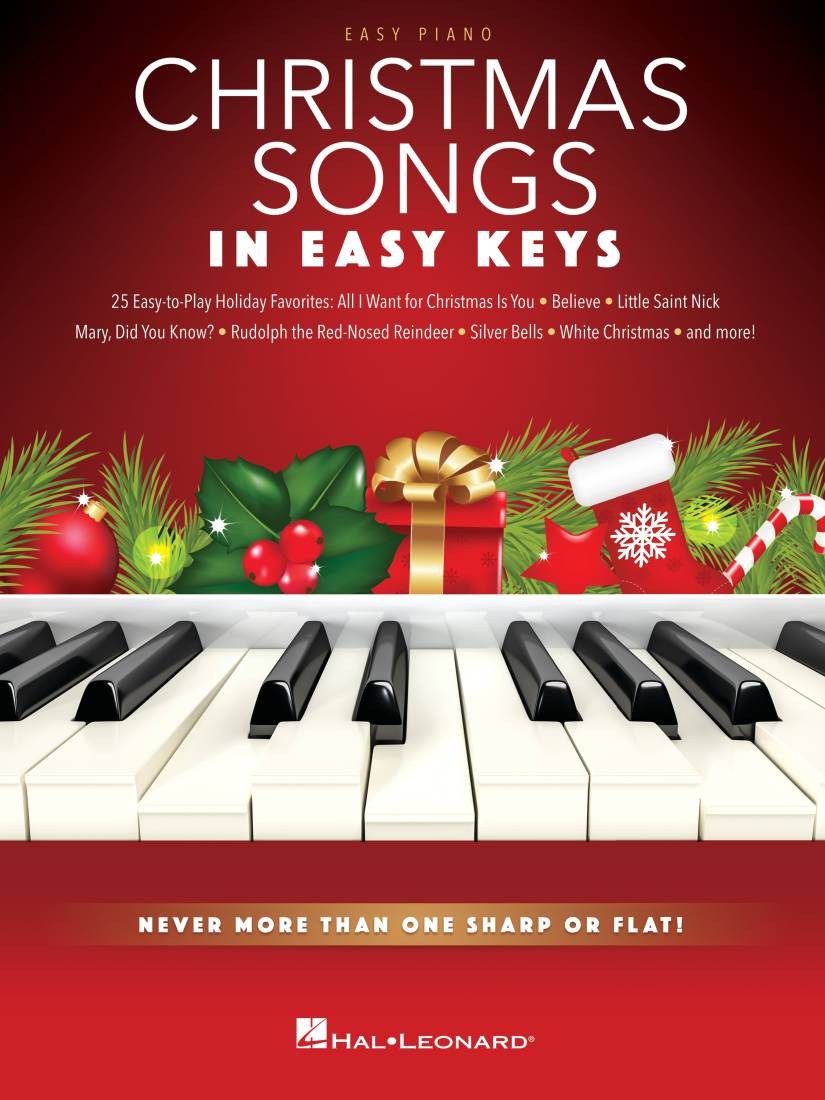 Christmas Songs In Easy Keys - Easy Piano - Book