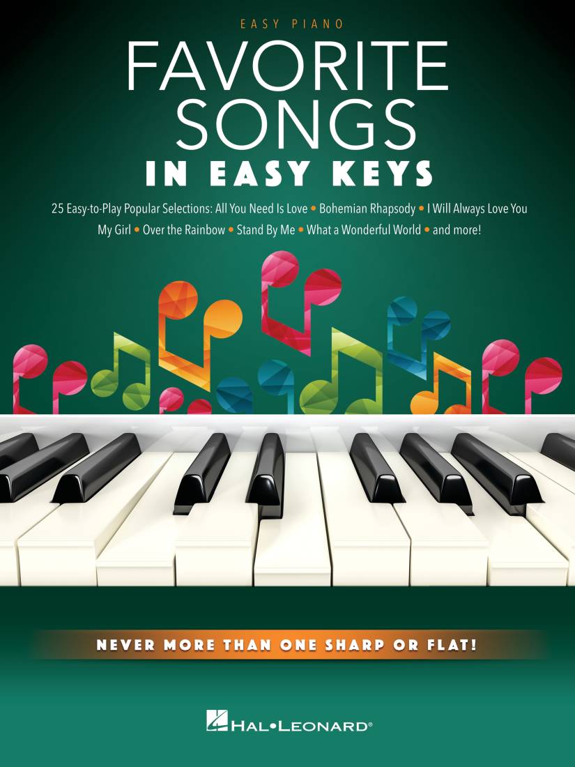 Favorite Songs In Easy Keys - Easy Piano - Book