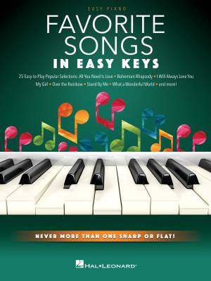 Hal Leonard - Favorite Songs In Easy Keys - Easy Piano - Book