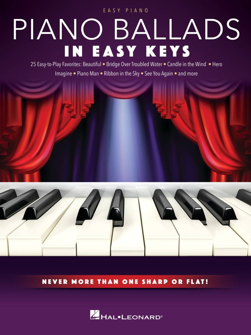 Piano Ballads In Easy Keys - Easy Piano - Book