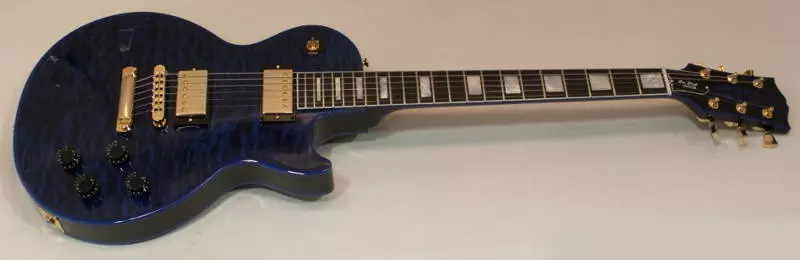 Les Paul Custom Widow Electric Guitar - Translucent Blue