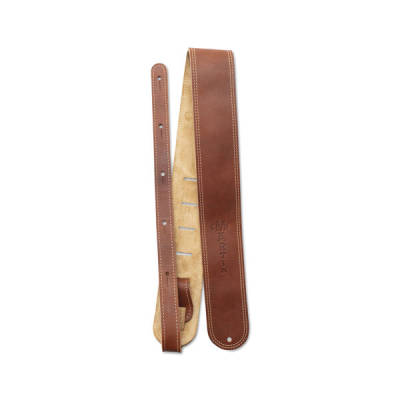Soft Leather Guitar Strap - Brown