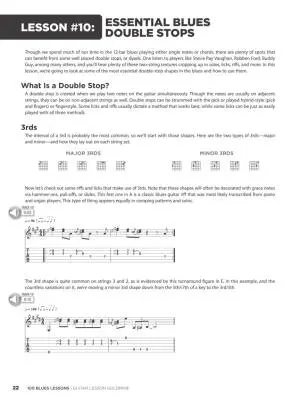 100 Blues Lessons: Guitar Lesson Goldmine Series - Heussenstamm/Johnson - Guitar TAB - Book/Audio Online