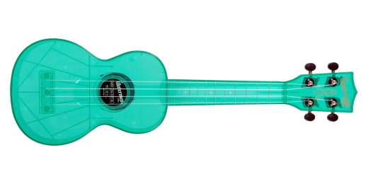 Kala - Waterman Composite Soprano Ukulele - Fluorescent Blue Raspberry