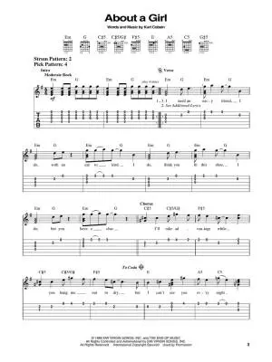 The Best of Nirvana - Easy Guitar TAB - Book