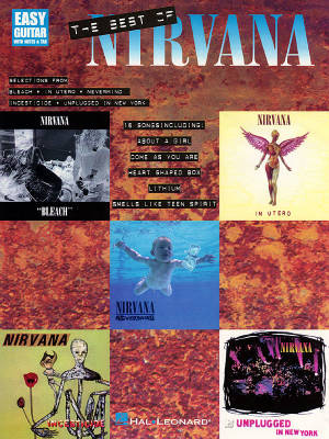 The Best of Nirvana - Easy Guitar TAB - Book