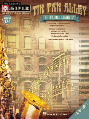Hal Leonard - Tin Pan Alley: Jazz Play-Along Volume 174 - Book/CD