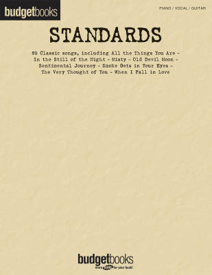 Hal Leonard - Standards: Budget Books - Piano/Vocal/Guitar - Book